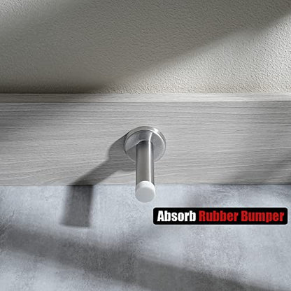 Door Stopper 304 Stainless Steel Thicken 1mm Sound Dampening Door Stop Bumper Wall Protetor 1 Pack
