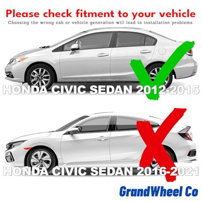 Window Deflectors Smoke Tinted in (4 Count)