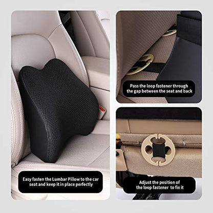 Memory Foam Lumbar Support Pillow for Car