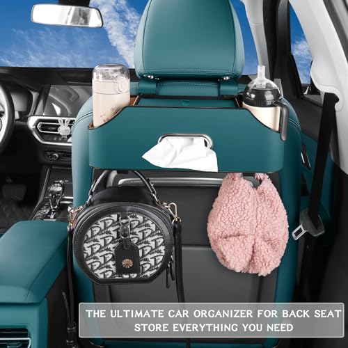Car Back Seat Organizer with 2 Cup Holders