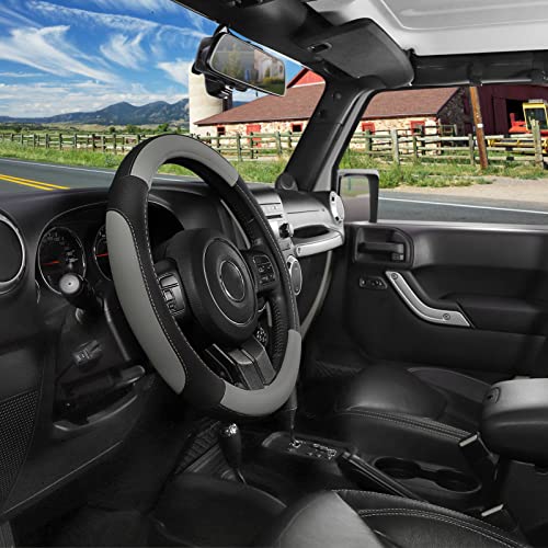 Car Steering Wheel Cover for F150 Tundra Range Rover 15.5"