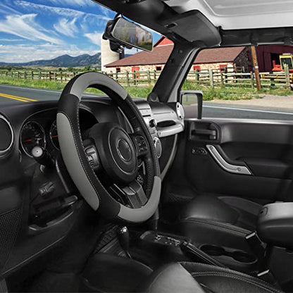 Car Steering Wheel Cover for F150 Tundra Range Rover 15.5"