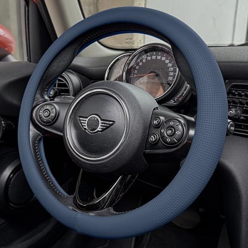 Nappa Leather Steering Wheel Cover Universal 14.5