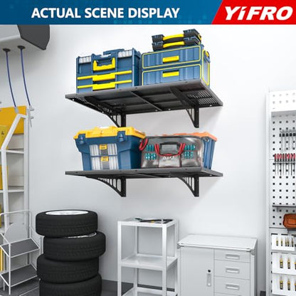 2 Pack 2x3ft Heavy Duty Garage Wall Shelving (24 System)