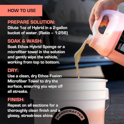 Ethos Hybrid Ceramic Rinseless Car Wash (128 Fl Oz)