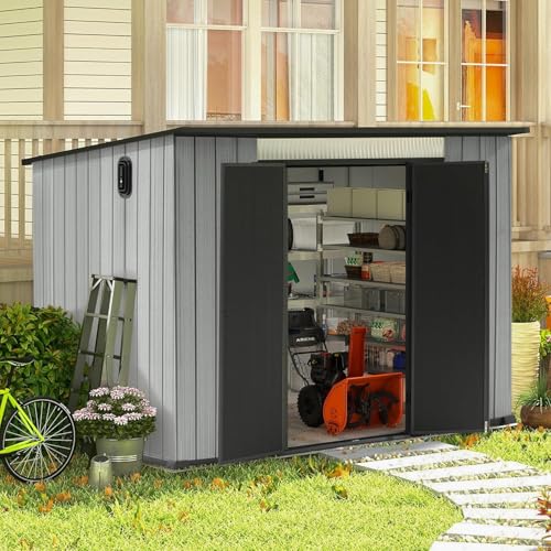 Domi 6.2x9.3 FT Resin Outdoor Storage Shed