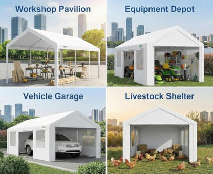 Carport Canopy 12x20 Heavy Duty Portable Garage