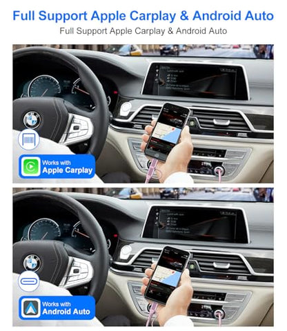 USB to USB C and Lightning Pink Car Charger Cable