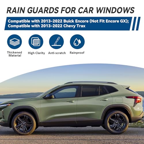 4pcs Window Visors Rain Guards for 2013