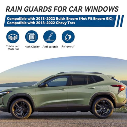 4pcs Window Visors Rain Guards for 2013