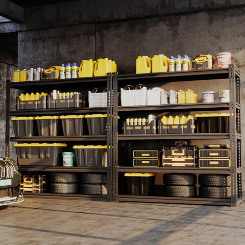 5 Tier 3000 lbs Heavy Duty Metal Garage Shelf (5 Count)