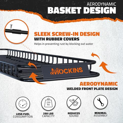 85"x24"x4" Extendable Skinny Roof Rack Cargo Carrier w