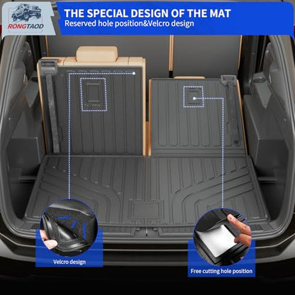 Trunk Mat with Backrest Mat for 2018