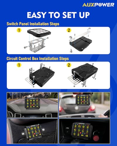12 Gang Wireless Switch Panel B412 RGB with Remote Control 3 Modes