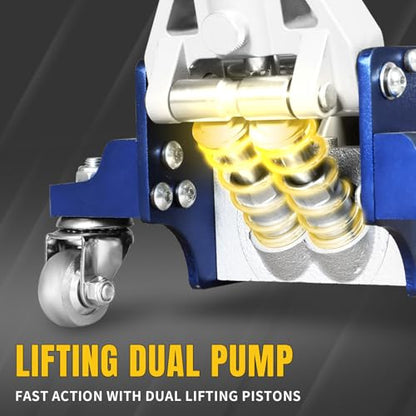 Floor Jack 1.5 Ton Aluminum ＆ Steel Low Profile 3