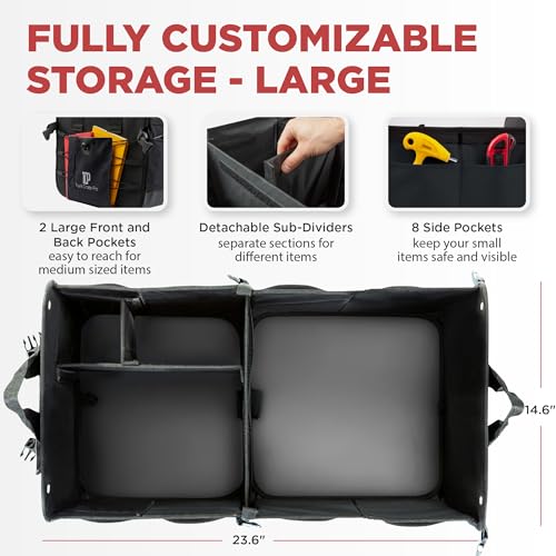 Car Trunk Organizer for SUV & Truck Cargo Storage (16 Ounce)