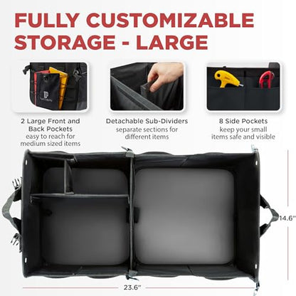 Car Trunk Organizer for SUV & Truck Cargo Storage (16 Ounce)