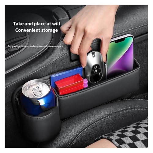 Seat Organizer Gap Multifunction Crevice Water Cup Holder for Model Y