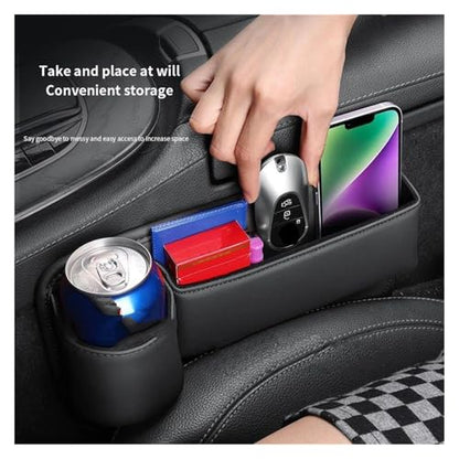 Seat Organizer Gap Multifunction Crevice Water Cup Holder for Model Y