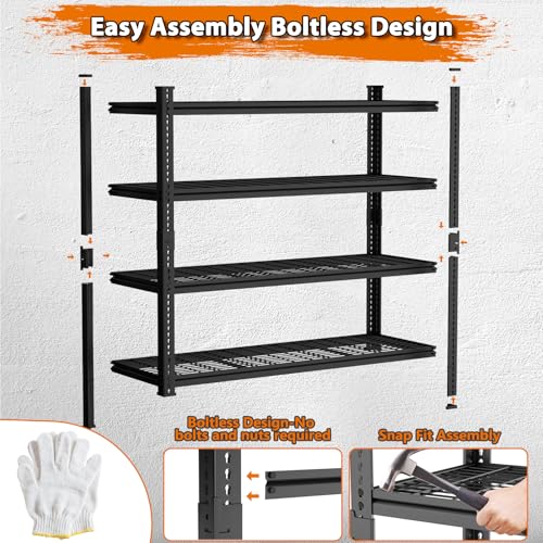 Storage Shelves Heavy Duty 3 PCS (3 Count)