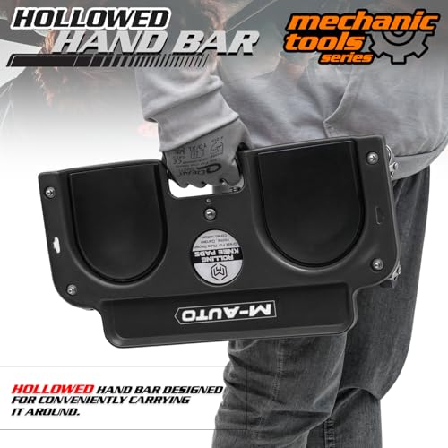 Rolling Knee Creeper Durable Knee Pads with Full 360 Degree Turn Casters and Tool Tray