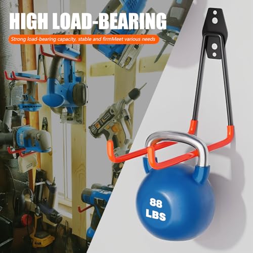 Heavy Duty Garage Storage Hooks 2 Pack Garage Tool Organizer Wall Mount (2 Count)