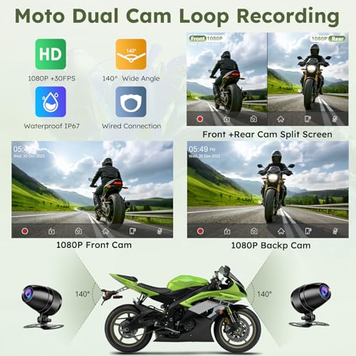W712DT 7" for Motorcycle CarPlay & A