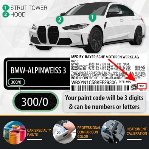 668 Fluid Jet Black Car Touch Up Paint for BMW