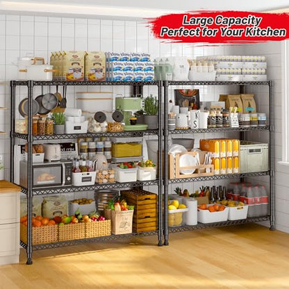 35.5"W 4 Tier Wire Shelving