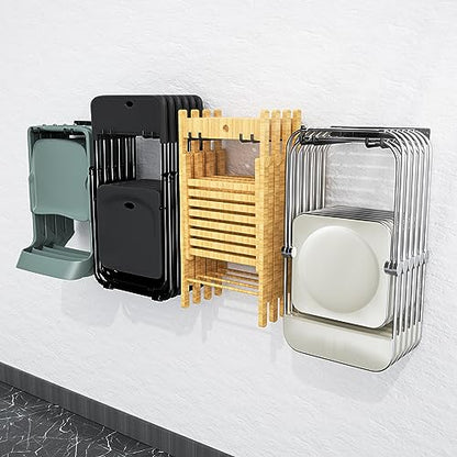 Folding Chair Storage Rack Wall Mount (4 Count)