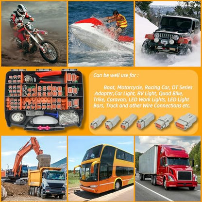 378 PCS DT Deutsch Series Waterproof Connector Kit