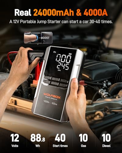MV24A 4000A Jump Starter with 160PSI Air Compressor