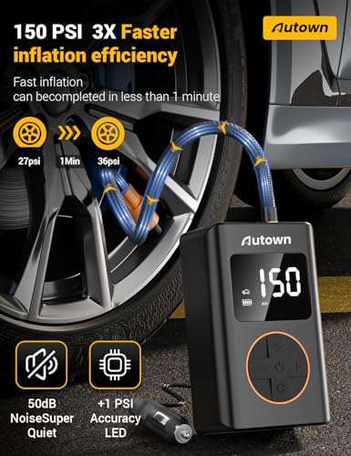 Flat Tire Repair Kit with Air Compressor
