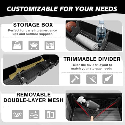 Under Seat Storage Box Compatible with 2026 2025 2024 2023 2022 2017