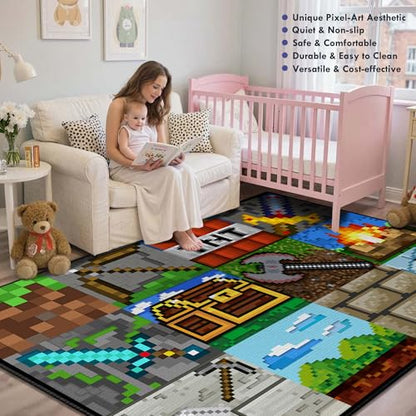 Cool Game Rug for Boys Room (6 Sq Ft)