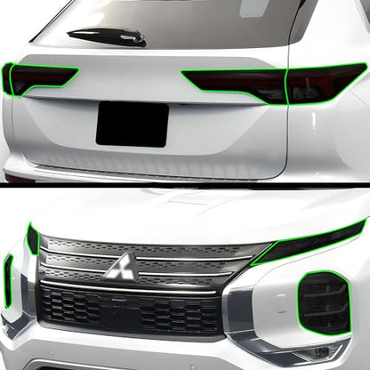 Full Headlight Taillight Tint Kit Compatible with Mitsubishi Outlander 2022