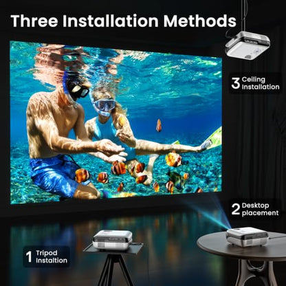Native 1080P Outdoor Smart Projector