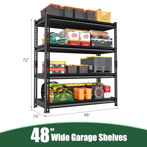 48" W Garage Shelving Heavy Duty (4 Count)
