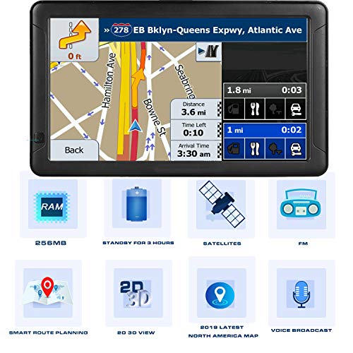 GPS Navigation for Car （9 Inch） Slimline Touch Screen Real Voice Direction