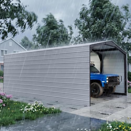 Military Grade Metal Carport 12x20 FT