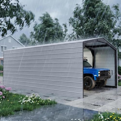 Military Grade Metal Carport 12x20 FT