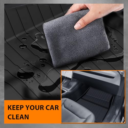 TPE Floor Mats Fit for Tesla Model 3 Highland 2024 2025 (3 Count)