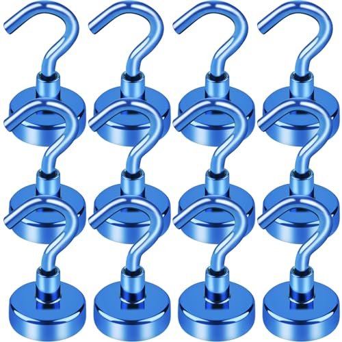 Magnetic Hooks Magnet Hook for Cruise Cabins 30LBS (12 Count)