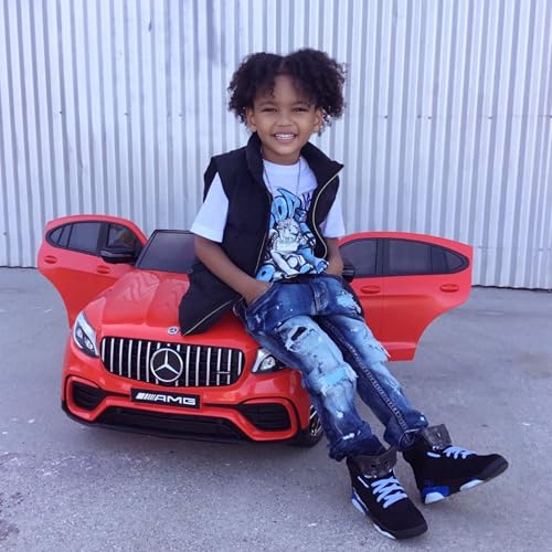 12V Toddler Ride On Car Mercedes Benz AMG GLC63S Coupe 2 Speed Red
