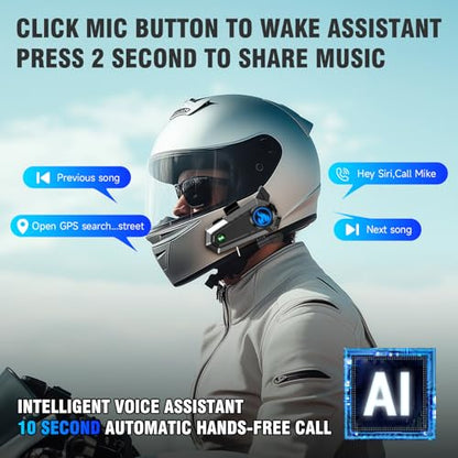 C9 Motorcycle Helmet Bluetooth Headset