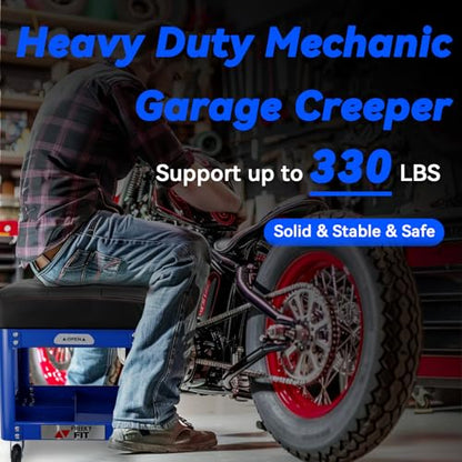 Rolling Creeper Garage Shop Seat for Men