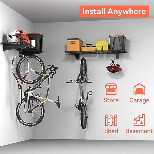 2 Pack Garage Wall Shelves