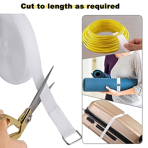 1"x16ft Hook and Loop Straps with 25 Metal Buckles