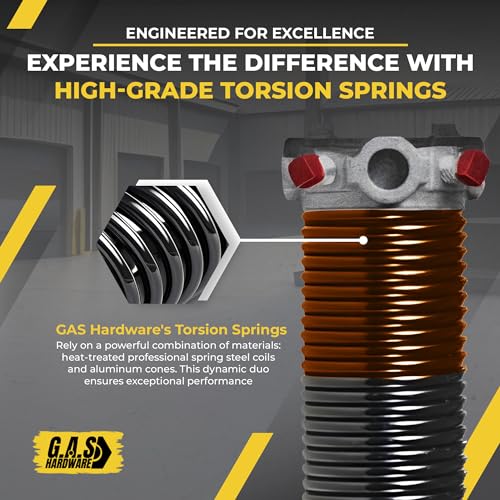 Garage Door Torsion Springs 273x2x35 Includes 1” Steel Bearing