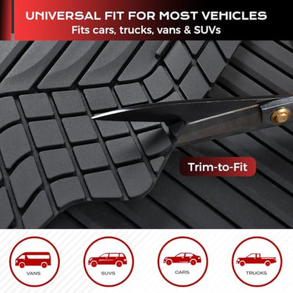 Heavy Duty PVC Car Floor Mats Full Set